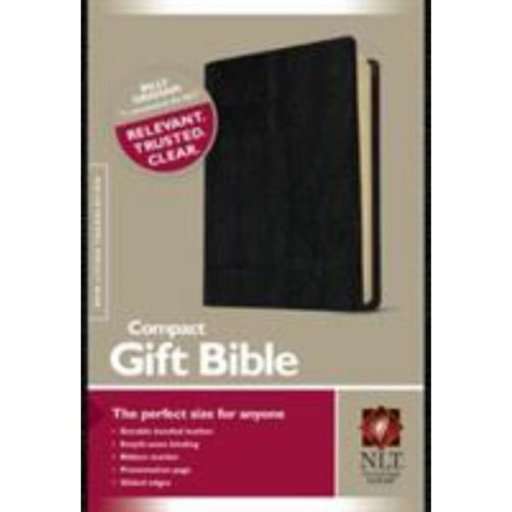 Compact Gift Bible NLT (Bonded Leather, Black) - Bonded Leather - Very Good